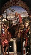 Giovanni Bellini Sts Christopher oil painting artist